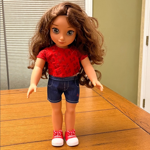 Nica Doll with Brown Hair and Red Dress - Picture 2 of 4